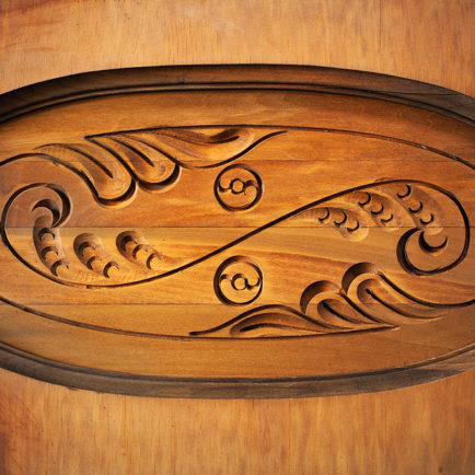 Wood Carving in the Cottage at Fairbanks Alaska Lodging - A Taste of Alaska Lodge